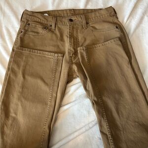 Levi's Tan Canvas Straight-Leg Pants